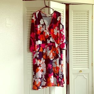 Flora Wrap Around Dress 22W